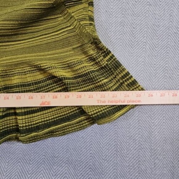 Rachel Roy Dress Size Med Olive & Forest Variegated Stretch Fit & Flare Bodycon - Picture 11 of 16